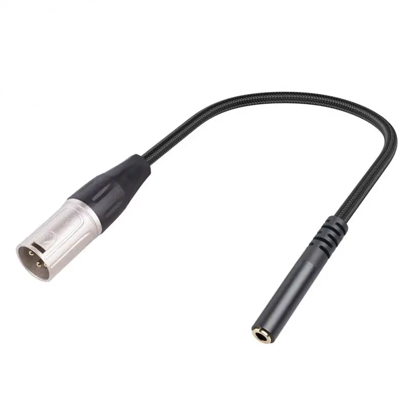 

3.5mm Stereo Audio Adapter Cable 1/8 Inch Mini Jack Female to XLR Male Adapter Cable Wear Resistance High Sound Quality Cable