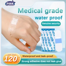 Enhanced Transparent Waterproof Band - Aids - Invisible, Hemostatic, Breathable, and Anti - Wear (120 Pieces) (120 pieces)