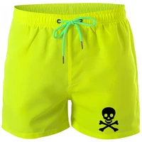Men's Beach Shorts Swimwear Drawstring with Mesh Lining Male Swimming Trunks Quick drying Swimsuit Mens Swim Briefs Surf Shorts 2