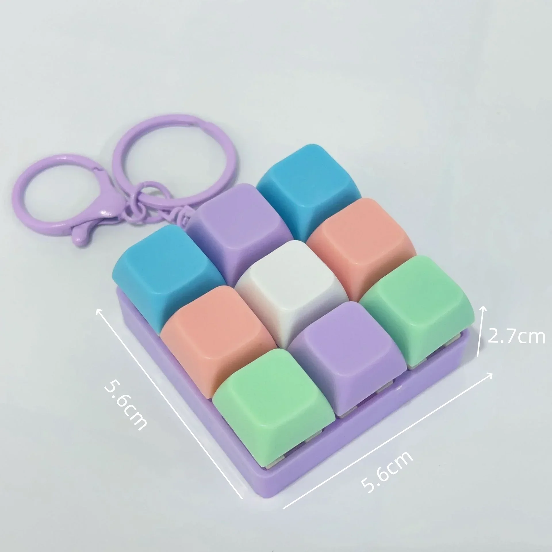 Stress-Relief Fidget Clicker Keychain – Ultimate Calming Button Toy
