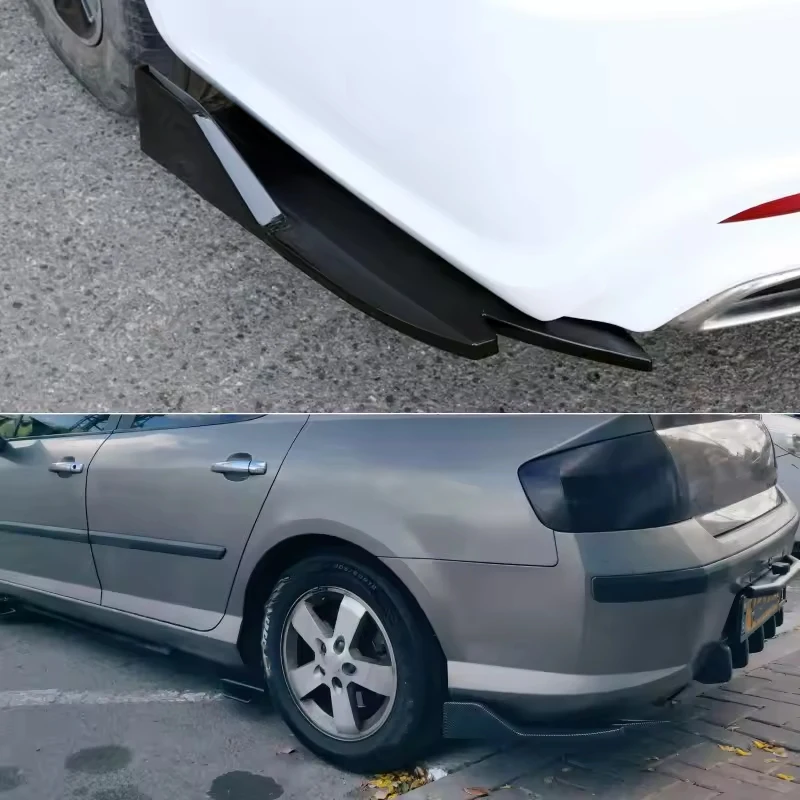 2개입 리어 범퍼 립 디퓨저 스플리터 카나드 프로텍터 프론트 스포일러 바디 키트 (지크르 001 007 009 X 7X 8X 9X MIX 용)