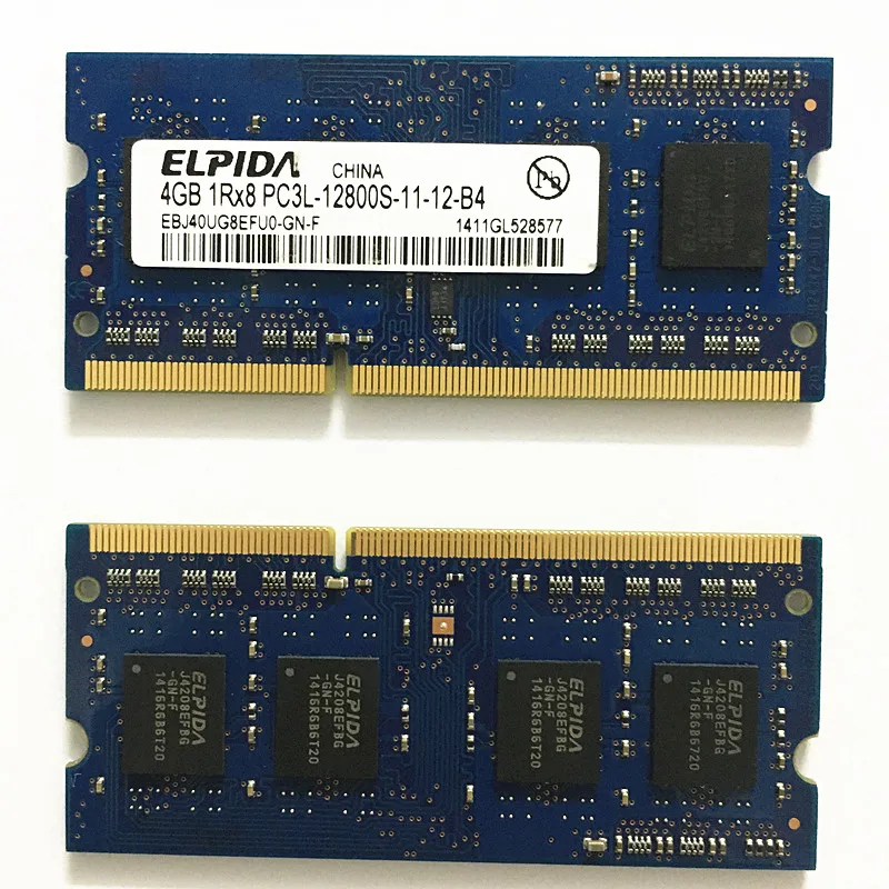 Elpida Ram 4gb 1600mhz Ddr3 4gb 1rx8 Pc3l-12800-11-12-b4 Ddr3 4gb 1600 Laptop Memory - Rams - AliExpress