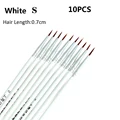 10pcs White S