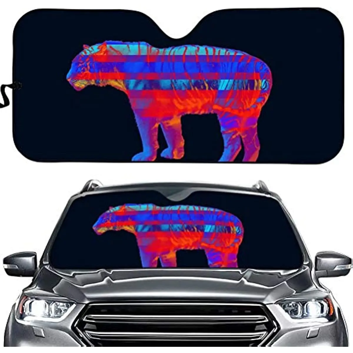 

Universal Windshield Sun Shade Foldable Personalized Auto Car Sun Shade Heat Shield Sun Visor Mat Windscreen Sunshade