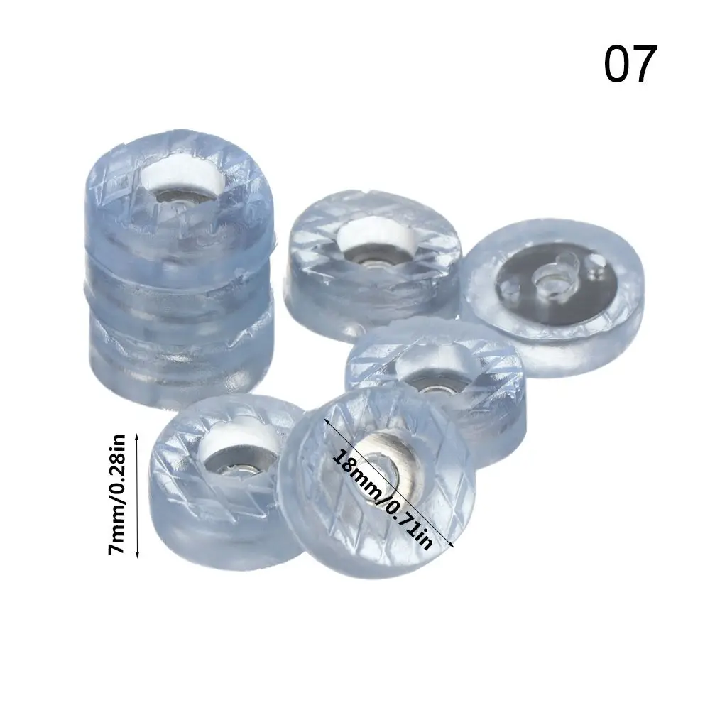 Set of 10 Non-Slip Clear Furniture Leg Pads - Soft Anti-Skid Floor Protectors with Noise Reduction
