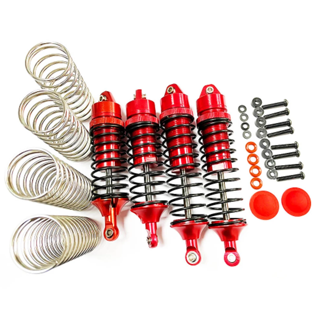 

RCGOFOLLOW 4 шт алюминиевый сплав Гладкий передний, задний амортизатор абсорбер для 1/10 Rc передний, задний амортизатор абсорбер TRXXAS SLASH