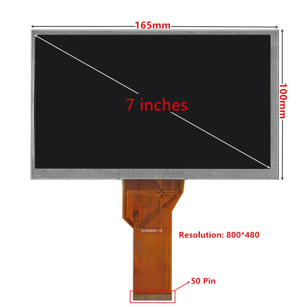 7 인치 AT070TN90 94 모니터 키트 HDMI + VGA + 2AV 제어 드라이버 보드 Lattepanda Raspberry Pi 바나나 파이 PC 용 TN LCD 스크린 디스플레이