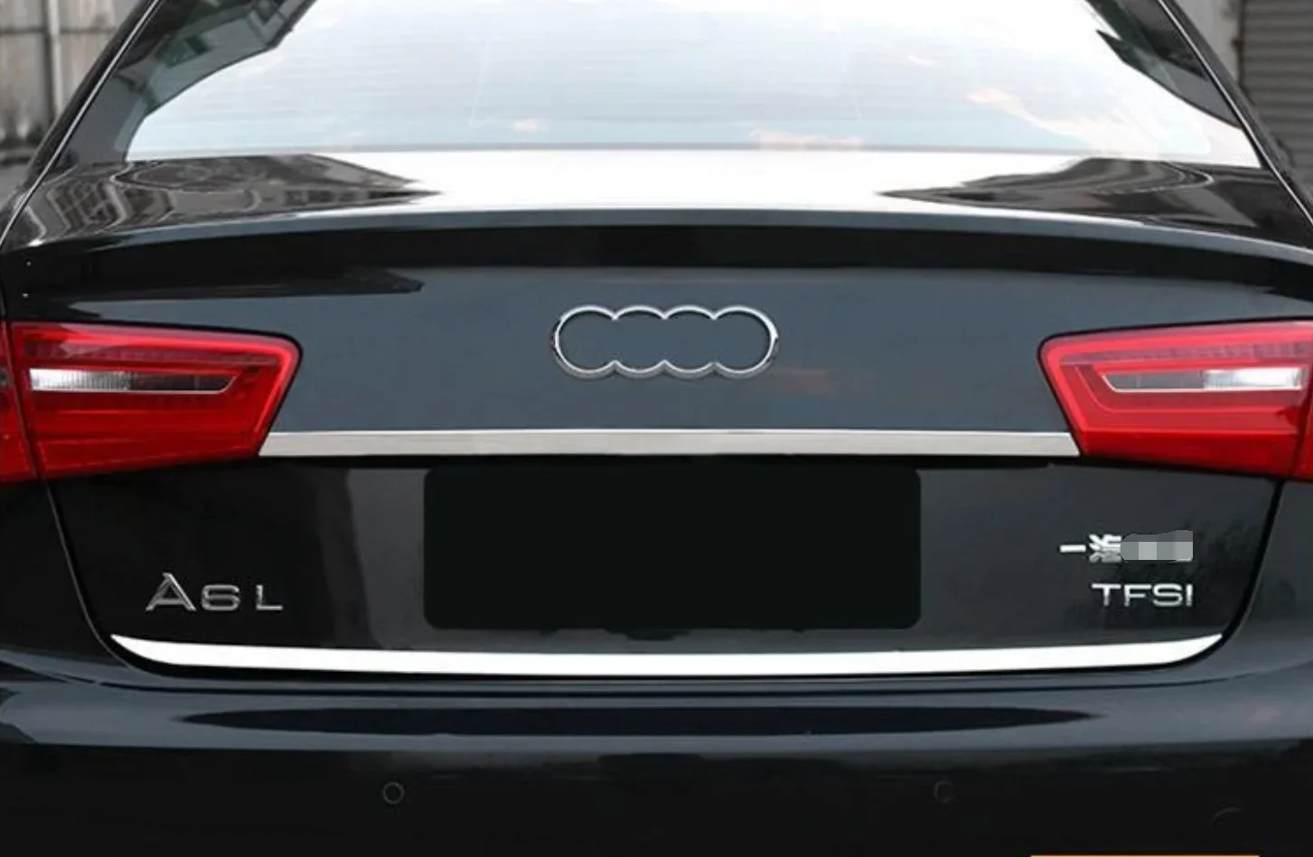 

Автомобильная отделка задней двери, наклейка на задний багажник для Audi A6 C7 2013 2014 2015 2016 2017, отделка крышки заднего бампера, 1 шт.