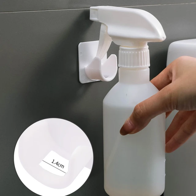 2Pcs Gyűrűs Horgos Lyuk Nélküli Erős Ragasztó Törülköző Rúd Fürdőfüggöny Rögzítő Tartókészlet Teleszkópos Függönyrúd Tartó - Image 3