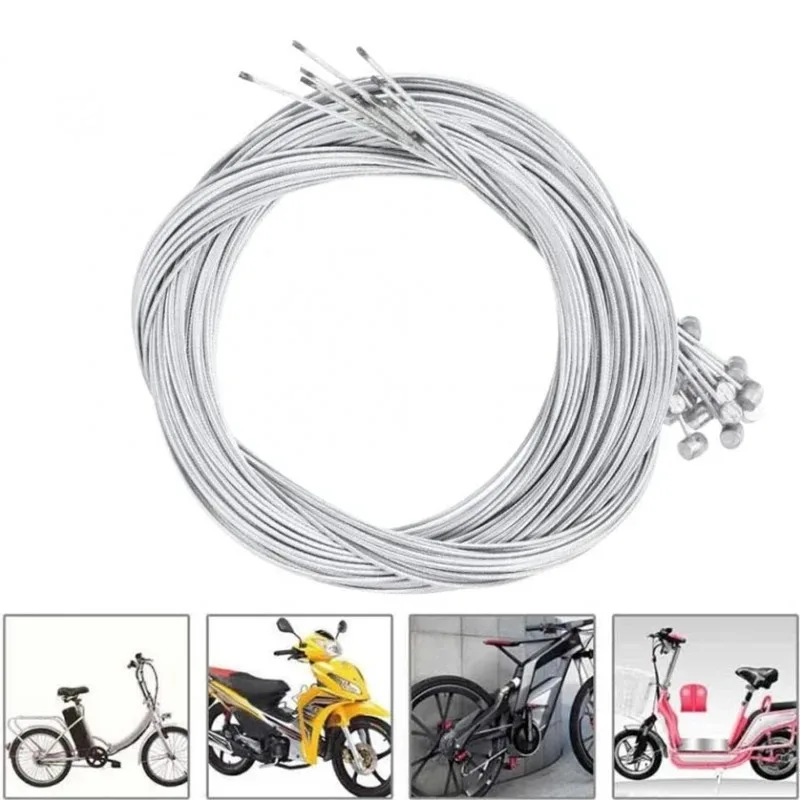 10/5/3/1PC 2M MTB Bicycle Brake Line Speed Cable Fixed Gear Shifter Brake Wire Set Core Inner Wire for MTB Road Bike