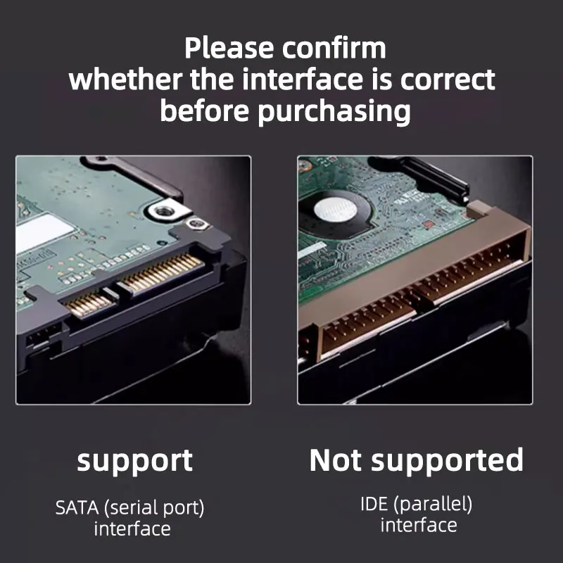 Sata to USB Adapter TEUCER SATA to USB 3.0 Cable USB to SATA Hard Drive Adapter Converter for 2.5" 3.5" SSD HDD Hard Drive Disk with Power Adapter