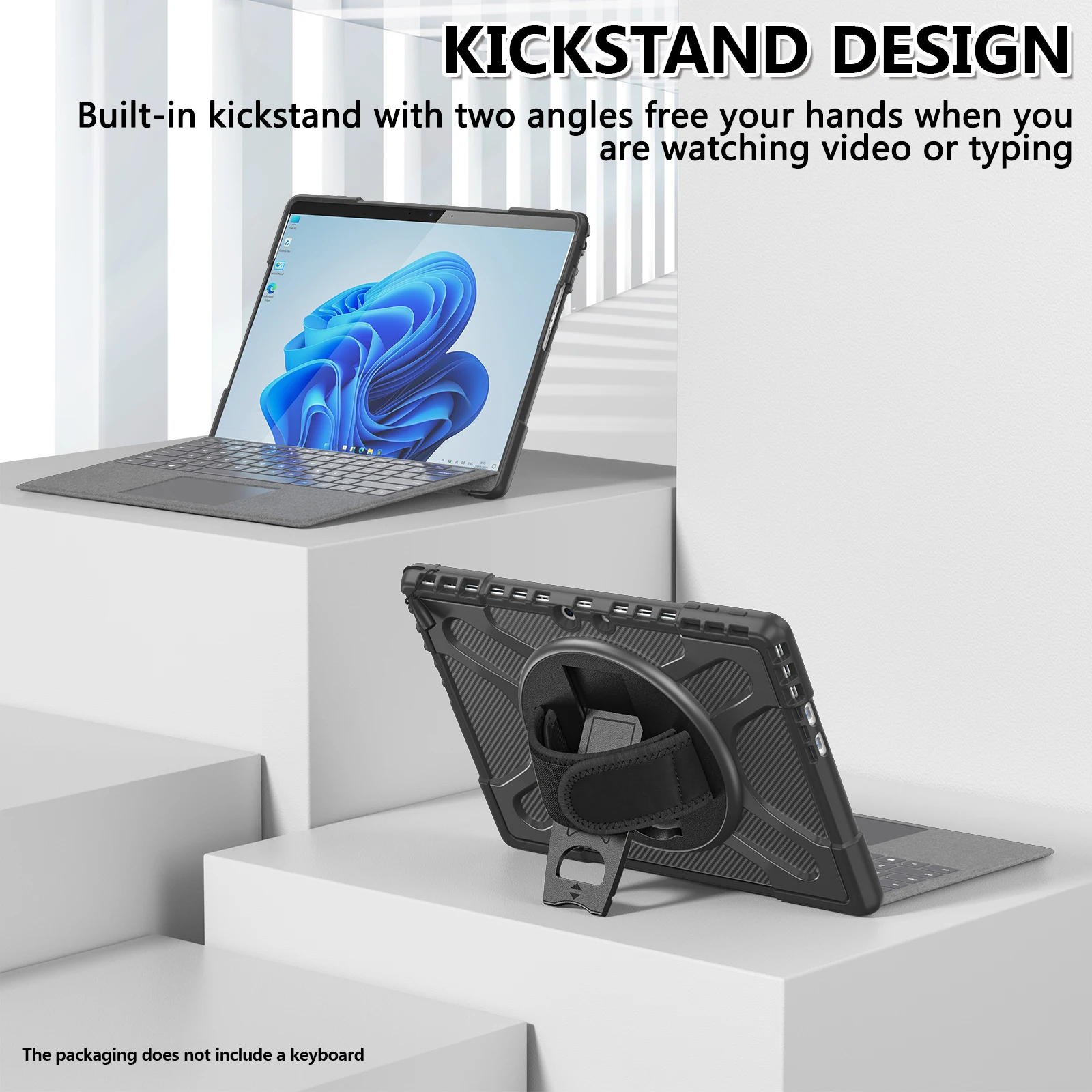 360° Rotating Heavy Duty Shockproof Tablet Stand Cover