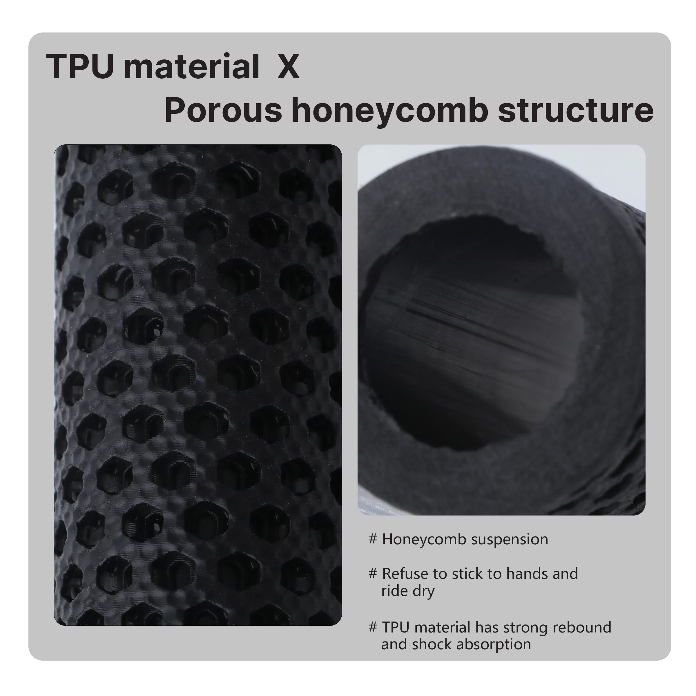 RECEVE Folding Bike Grips Bicycle Cuffs 3D Printing Handles Cover Lock On Grips With Aluminum Alloy Handlebar Cap For Brompton