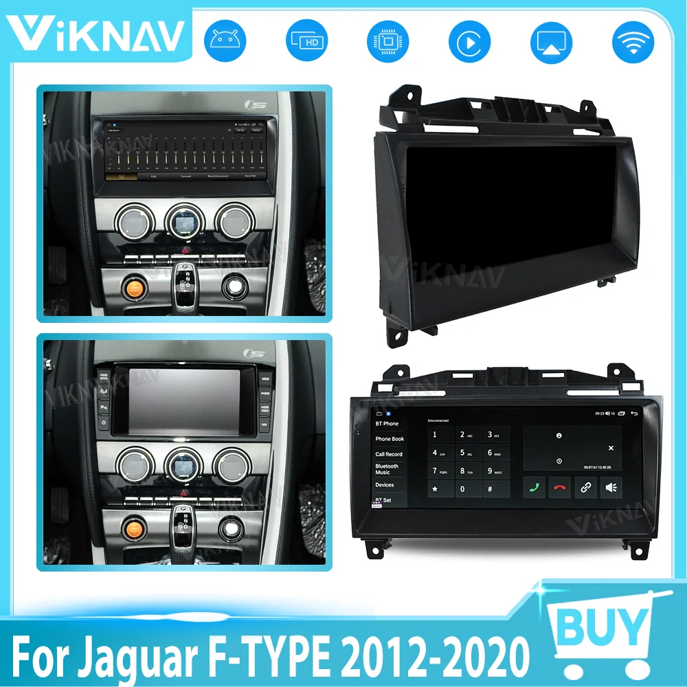 

For Jaguar F-TYPE 2012 2013 2014 2015 2016 2017 2018 2019 2020 HD Screen Android CarPlayer GPS Audio Radio stereo GPS