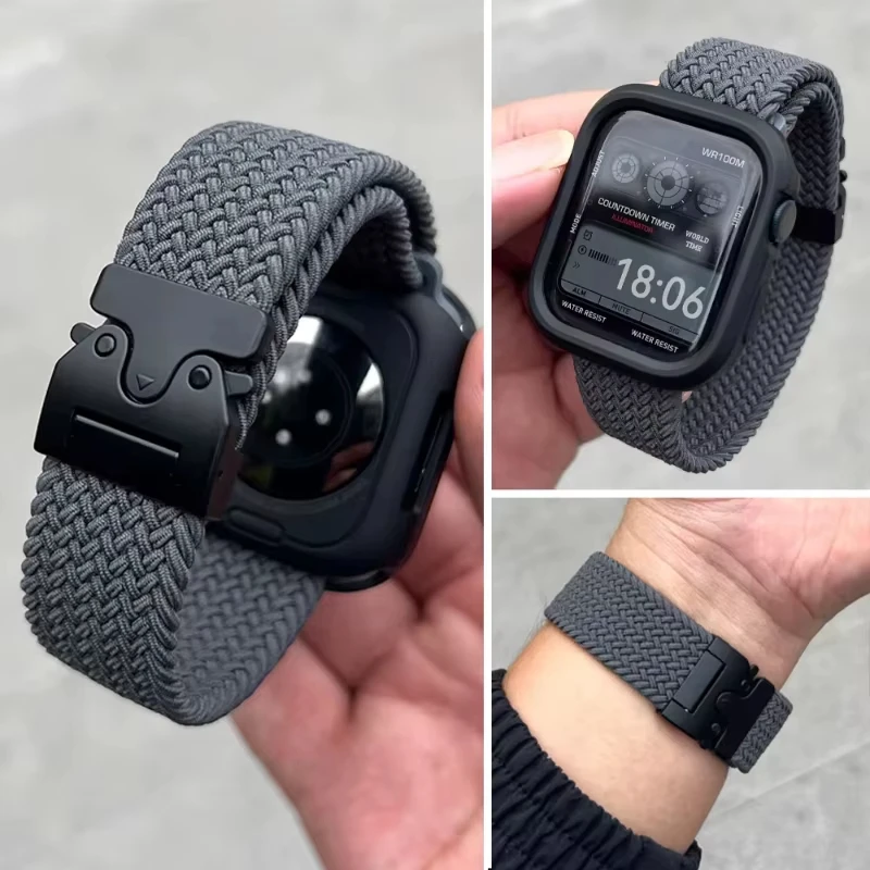 สร้อยข้อมือ Apple Watch 46-38 มม. ใส่ได้หลายขนาด คุณภาพดี
