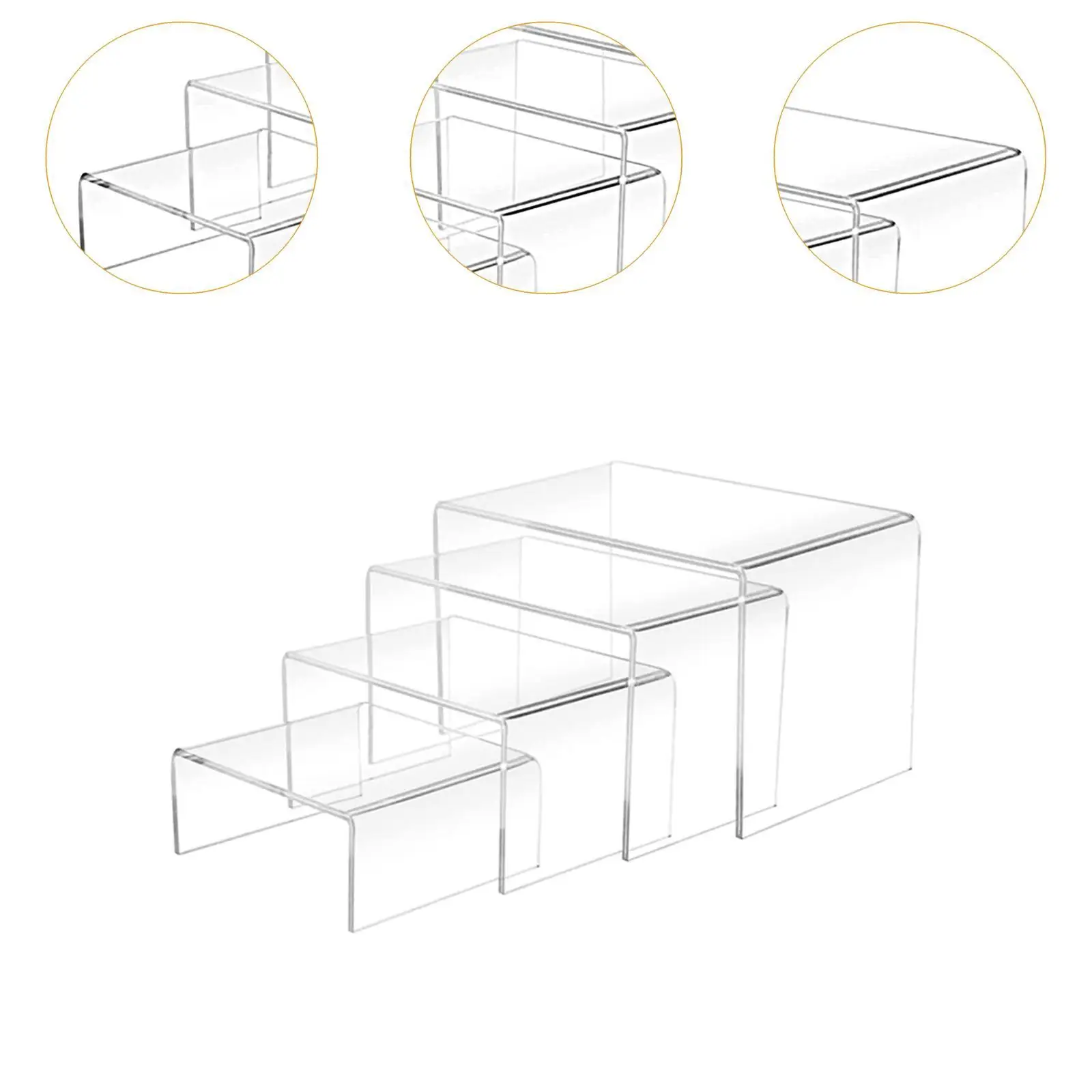 Transparent Acrylic Display Stand for Jewelry and Accessories