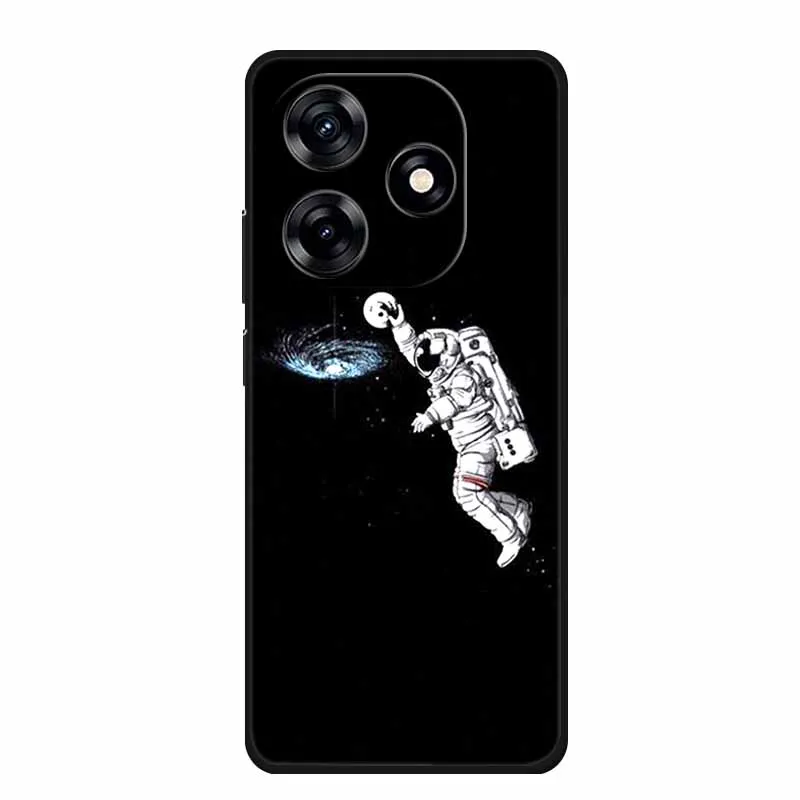 Animal Black Silicone Soft Back Phone Case Cover