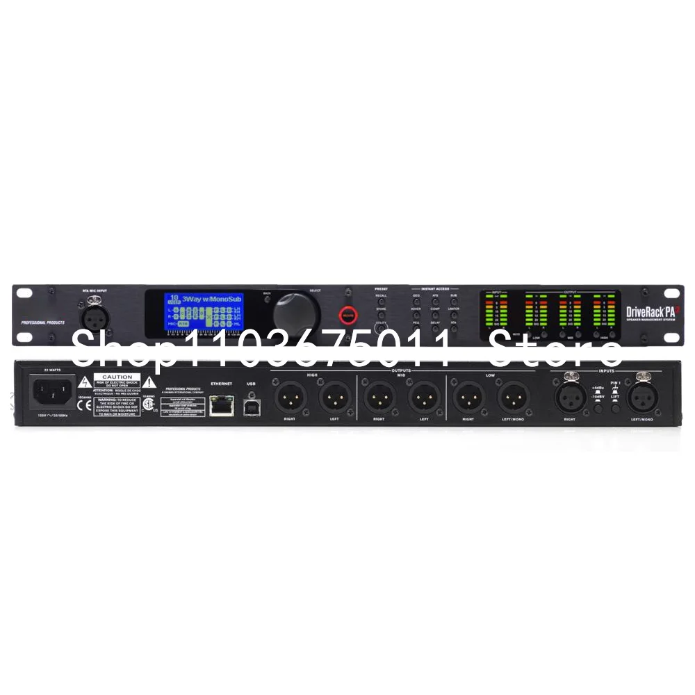 

Dbx DriveRack PA2 2in6out 2 In 6 Out DSP Digital Audio Processor for Professional Stage Sound Equipment
