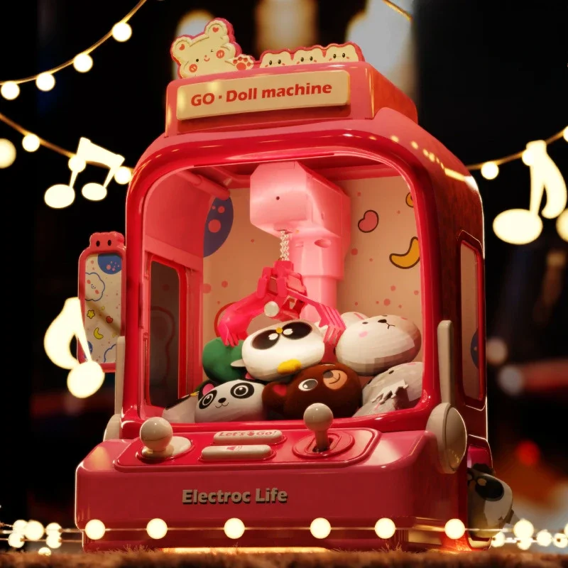 Capture Doll Toys Children's Claw Machine Christmas Gift Candy Catching Interactive Toy Game Console  Small Gaming Devices Boy 3