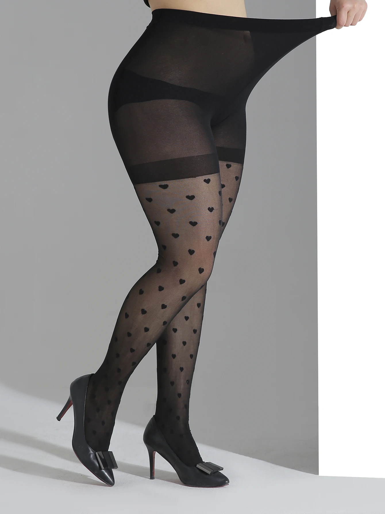 2 Paar Plus-Size-Strumpfhosen mit hoher Taille, ultradünne Nylonstrümpfe, hochwertiges Design für Damen und Mädchen – Detail 11