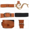 Horse Bit Bridle Hackamore Brown English Western Nose Curb Chain Padded Adjustable Horse Equipment 4