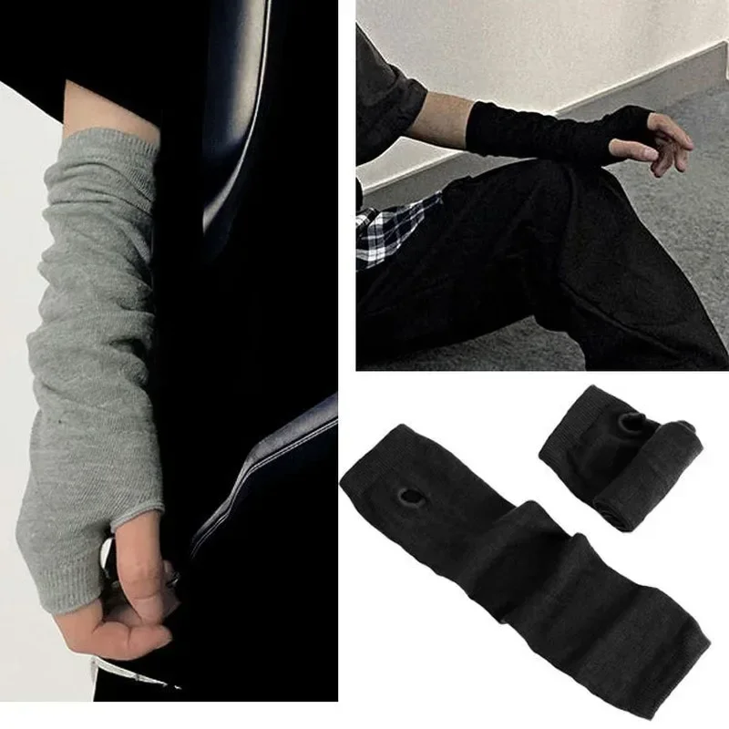 Cartoon Gloves Cosplay Gloves Cosplay Wrist Cuffs Anime Gloves Cosplay Ninja Mitten Oversleeve Man Women Fashion Sun Block Keep Warm Cuff Lolita Fingerless Arm Warmers