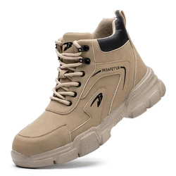 Men's Waterproof Steel Toe Safety Work Boots - Lightweight, Breathable Construction Sneakers - 45 (Black)