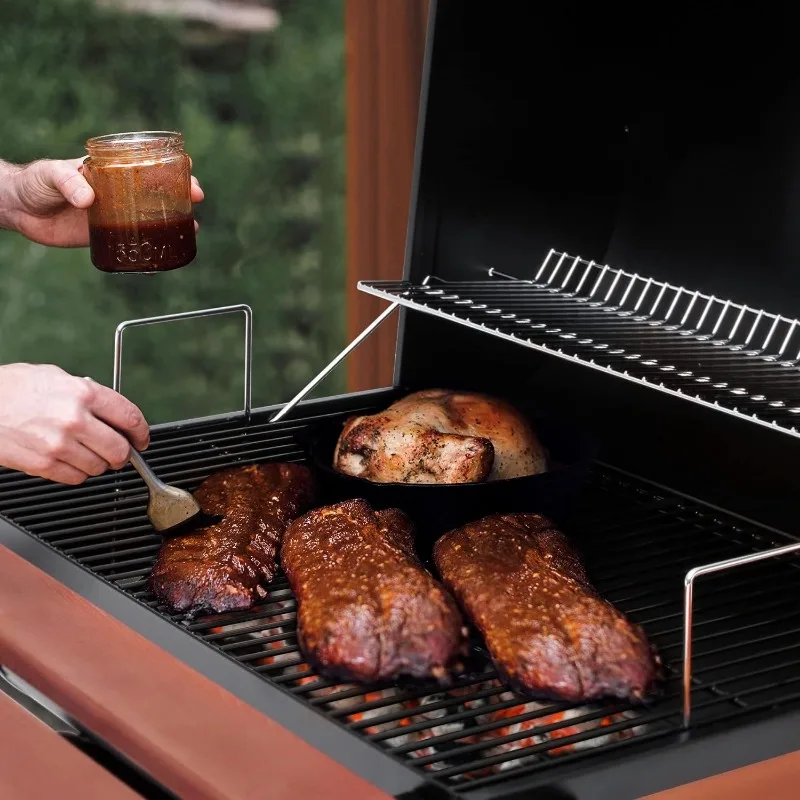 Royal Gourmet CC1830V 30 Barrel Charcoal Grill with Wood-Painted Side Front Table, 627 Square Inches Cooking Space 5
