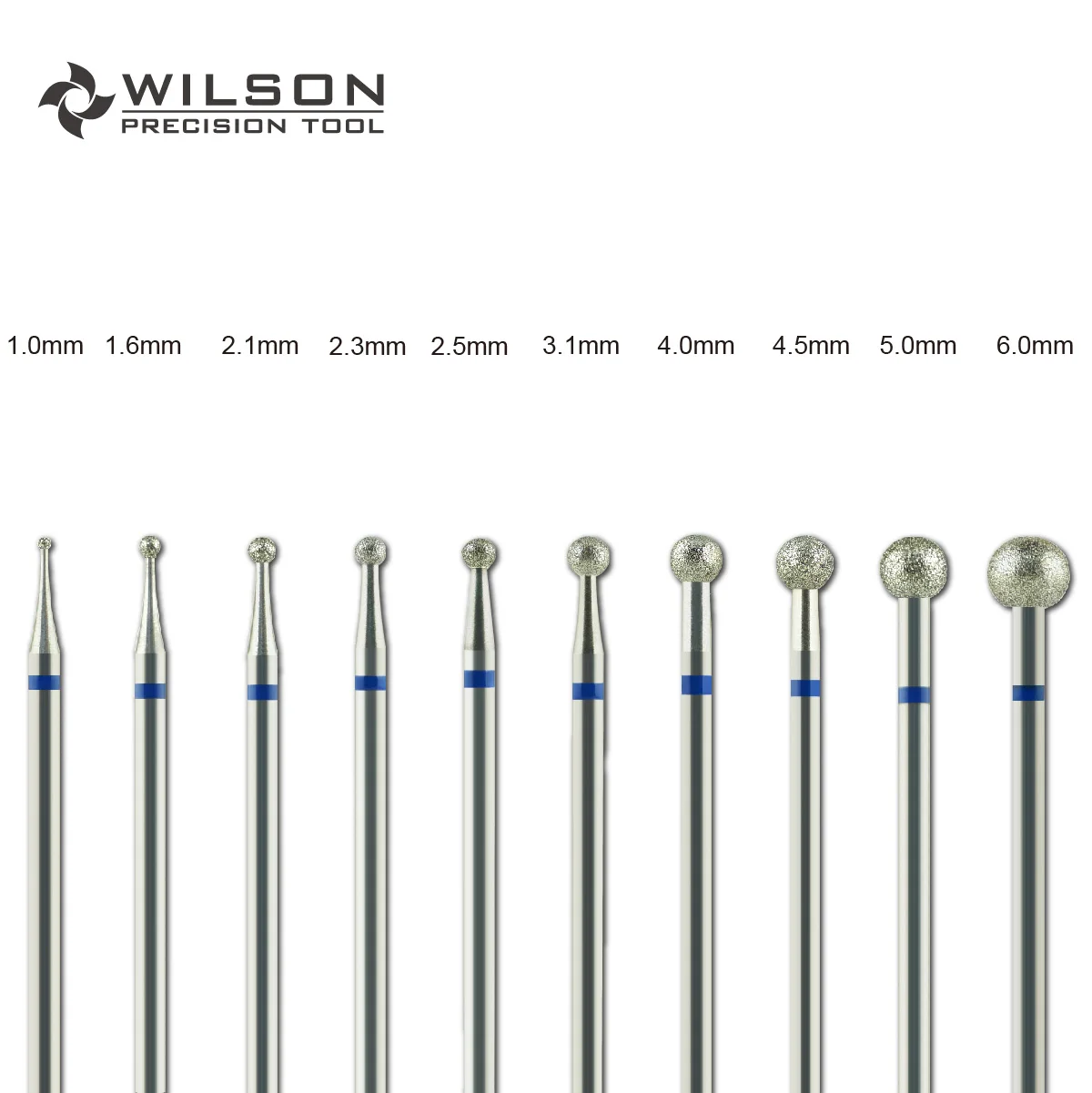 WILSON Ball Shape Diamond Bits-Nail Accessories/Tools/Manicure/Drill Bits rolled round square finished diamond painting fixed diamond diy tools diamond embroidery accessories roller rubber tools