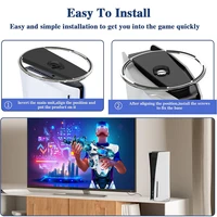 Portable Metal Vertical Stand for PS5 & PS5 Slim Digital Disk Version Anti-Slip Base Holder for Playstation 5 Pro Game Console - Image 6