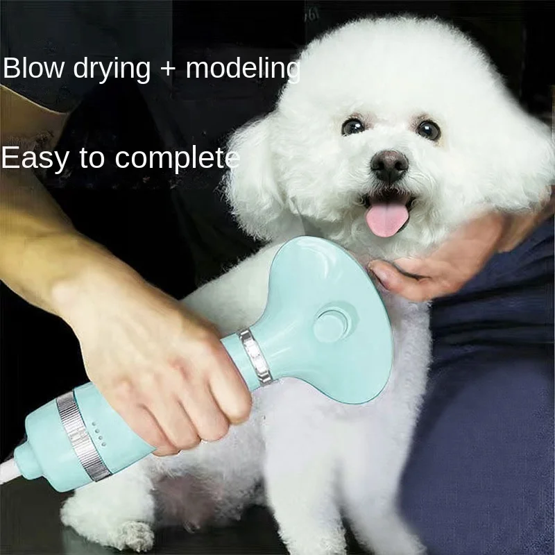 Pet Hair Blowing Comb Machine Hair Pulling Integrated Dog Blowing Artifact Bath Drying Small Dog Combing Special