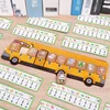 Wooden Animal Bus Puzzle Toy Kids Math Educational Animal Block Number Matching Game Montessori Toddlers Learning Teaching Aids 2