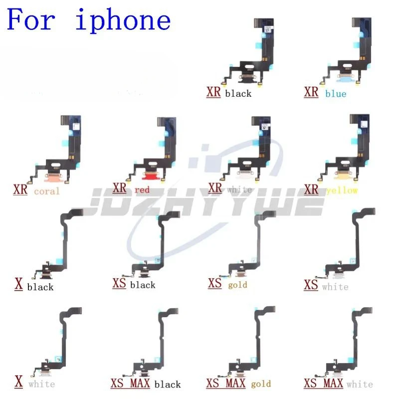 

100%Original USB Port Charger Dock Connector Mic Charging Flex Cable For iPhone X XS MAX XR