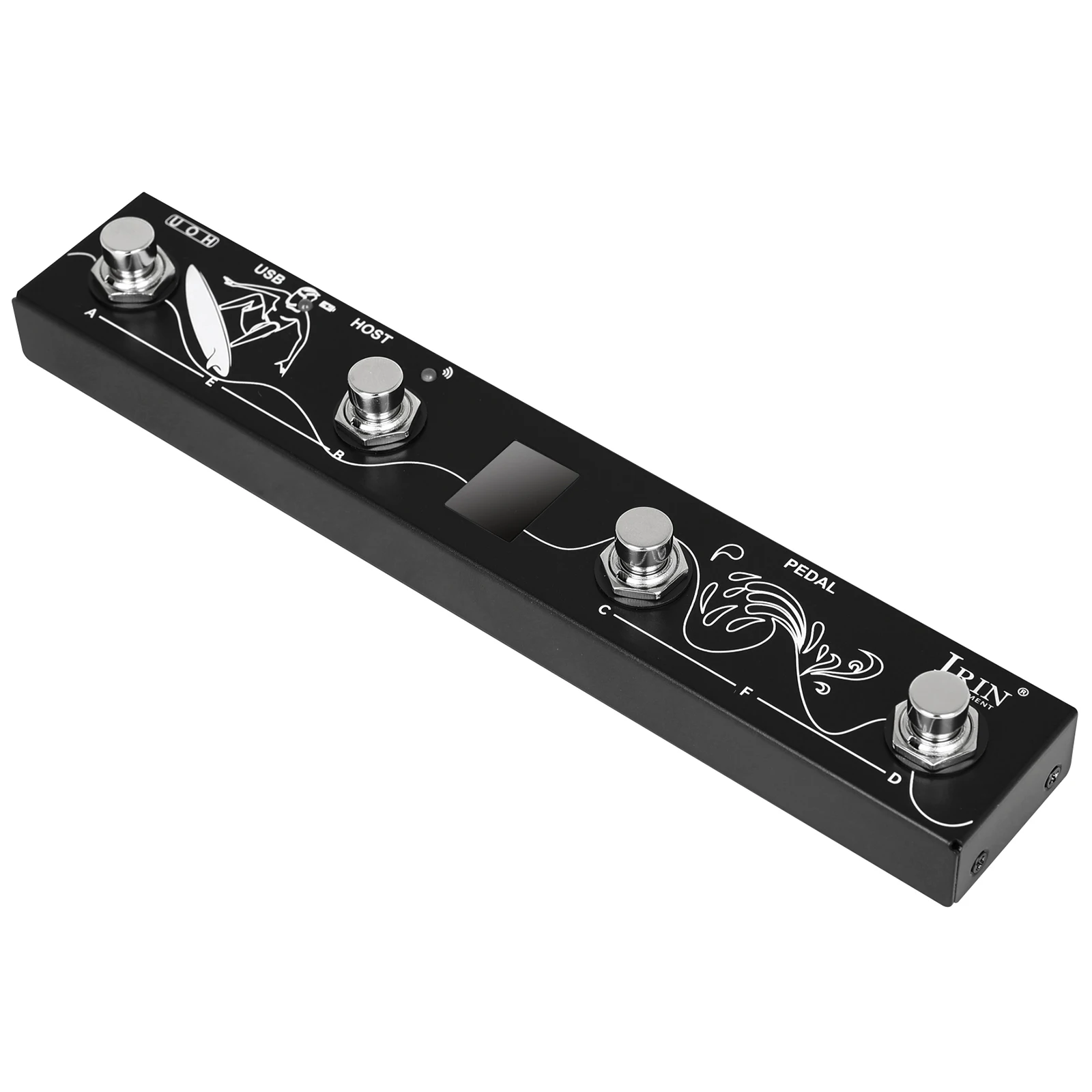 IRIN CHOCOLATE plus Wireless Bluetooth MIDI Pedal Controller Portable Footswitch with App Control Compatible with Windows