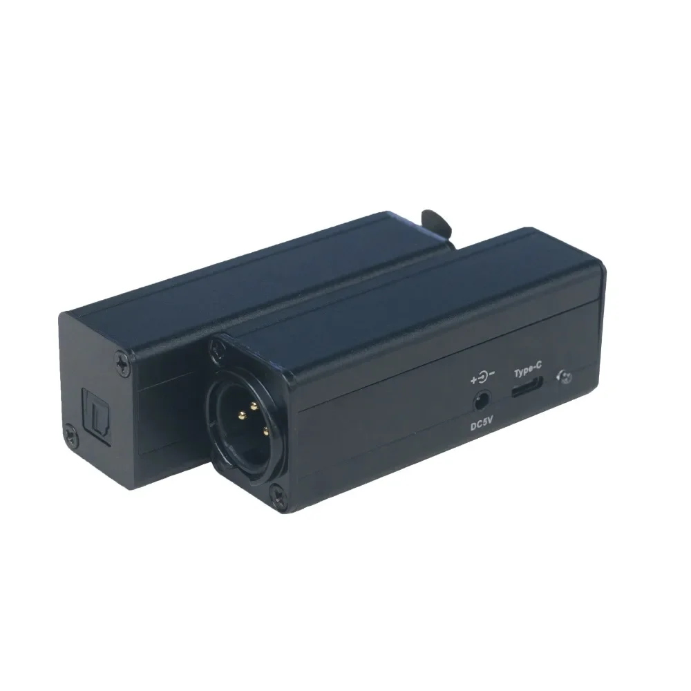 Fiber Optic SPDIF To AES Level XLR Port For CD DAC DAT Machine Recording Digital Active Digital Monitor Speakers fiber optic port