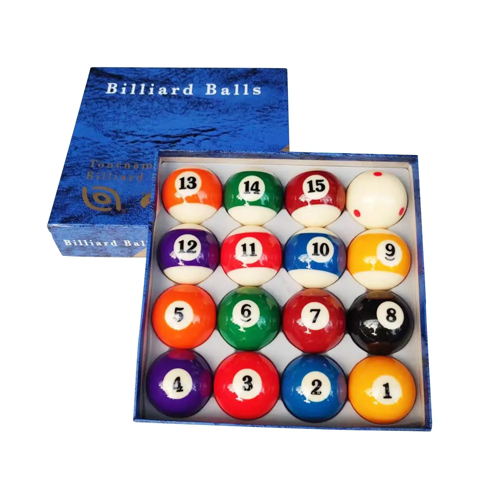 16 Pieces Pool Table Balls Professional Resin Balls Pool Ball Billiard Balls Full Set for Playroom Clubs Bars Recreation Games