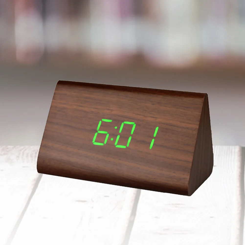 Alarm Clock Desk Perpetual Calendar with Night Light Digital LED Display Clocks 2