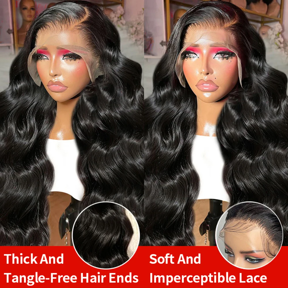 30 40Inch Body Wave 13x4 HD Lace Front Human Hair Wigs Ready to Go Glueless Brazilian 13x6 Lace Frontal Wig For Women Preplucked