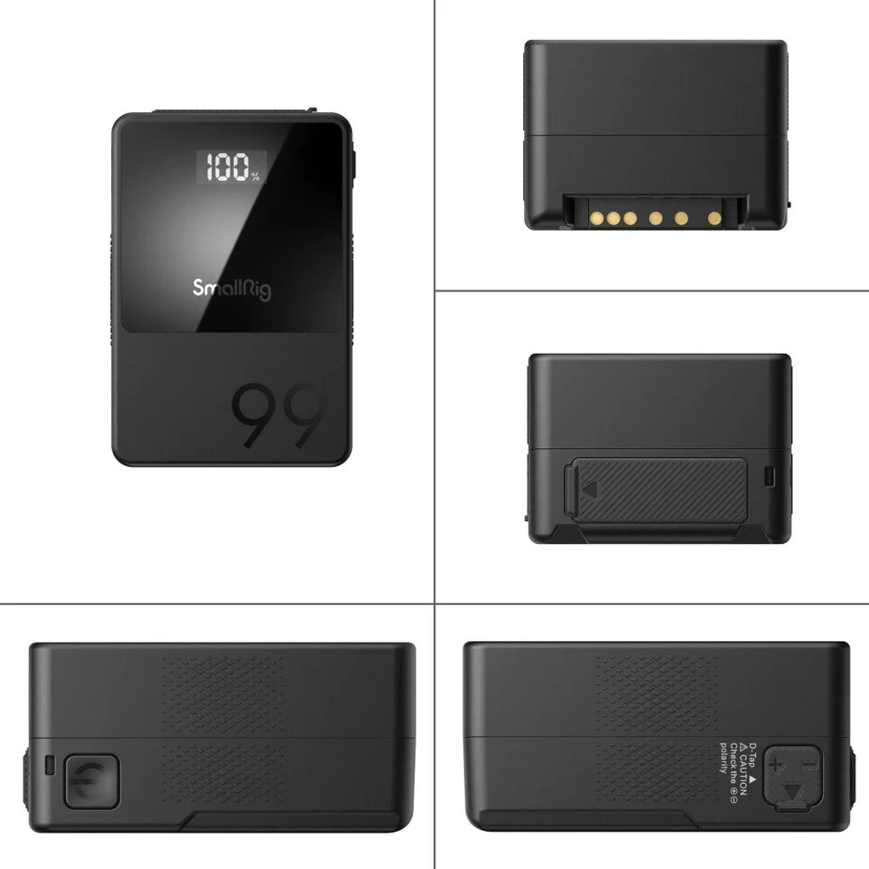 SmallrigミニVマウントバッテリー、大容量バッテリー、タイプC、D-TAP