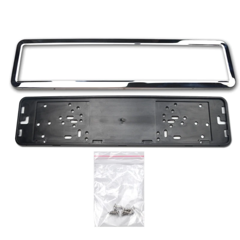 License Plate Frame Cover Anti-corrosion Bracket for EU Standard Carr Decoration license plate frame 50JA