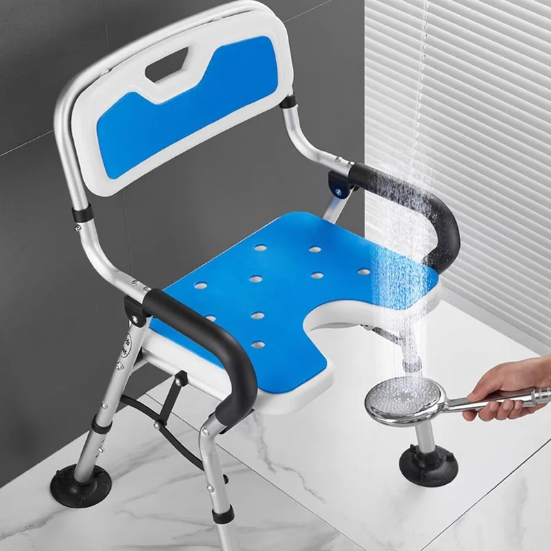 Portable Small Bathroom Chair Storage Medical Elderly Space Saving Stool Shower Outdoor Taburete Plegable Postmodern Furniture