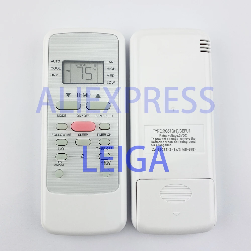 

Original Remote Control for Midea RG51G (1)/CEFU1 INSIGNIA AC Air Conditioner