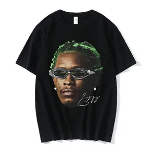 Футболка Rapper Young Thug Graphic для мужчин и женщин, модная футболка в стиле хип-хоп, уличный стиль, летняя повседневная футболка с коротким рукавом, оверсайз