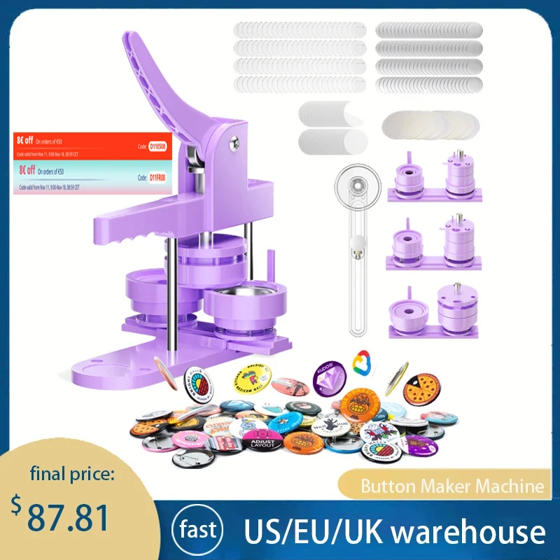 Badge-Pin-Button-Maker-Machine-DIY-25-32-58mm-For-Making-Badges-For ...