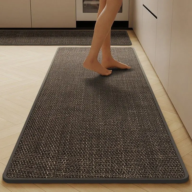 Description Picture 4 of itemSolid Color Kitchen Linen Diatomaceous Earth Two-piece Set Absorbent Foot Quick-dry Non-slip Easy Care Floor Mat Carpet Rug