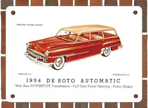 

Металлический знак-1954 DeSoto Firedome Универсал-10x14 дюймов