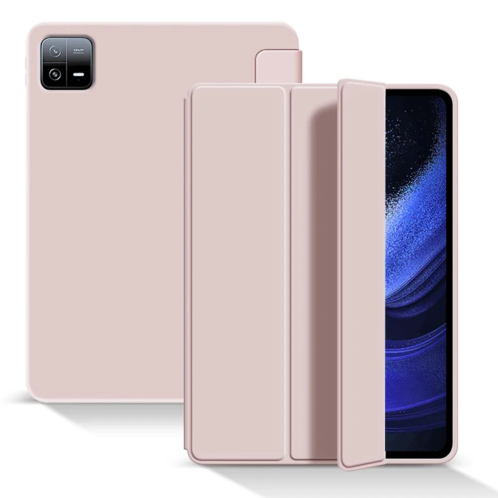 Trifold Stand Smart Cover with Soft TPU Back and Auto Wake/Sleep Function