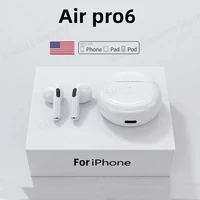 NEW Original Air Pro 6 TWS Wireless Headphones Fone Bluetooth Earphones Mic Pods In Ear Earbuds Earbuds sport Headset For Xiaomi 2