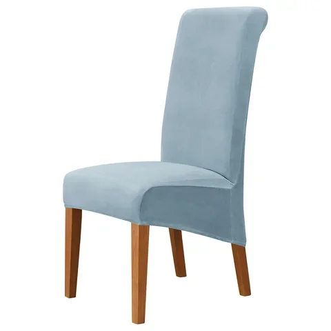 

Stretch Velvet Dining Room Chair Covers Solid Color Chair Protector Slipcover Parson Chair Covers