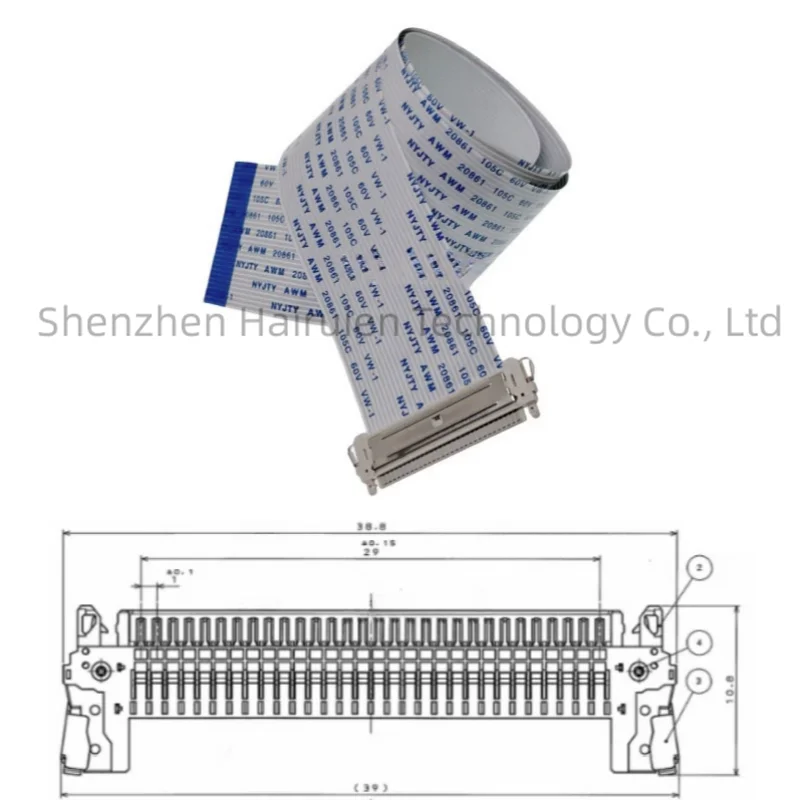 【User-friendly】 LVDS computer display screen cable 1.0mm spacing 30PIN ...
